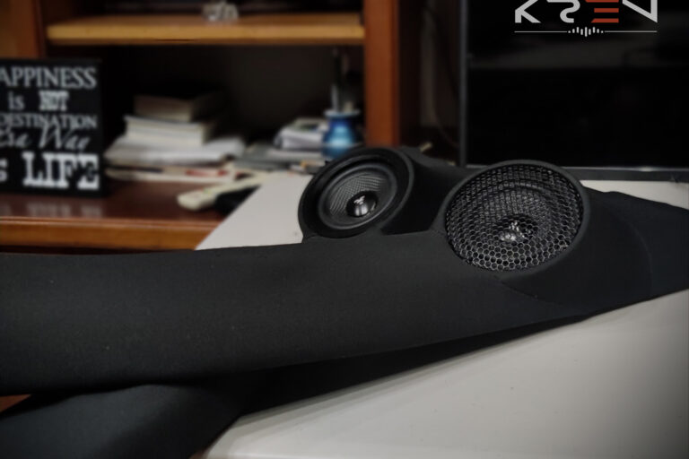 Karma Mobile Audio Aspect 3 Midrange Customer A Pillar Installation ResoNix Sound Solutions
