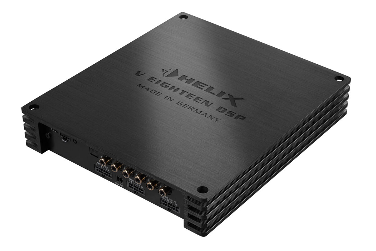 Helix V Eighteen DSP Amplifier for car audio integration and tuning