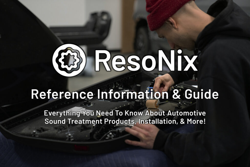 ResoNix Sound Solutions Sound Deadening Materials Reference Information And Guid Cover Photo Small