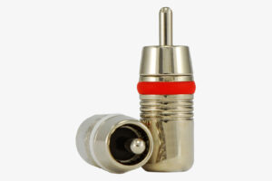ResoNix Sound Solutions Solderless Custom Male RCA Connector For Custom DIY RCA Cable Lengths for car audio home audio commercial audio