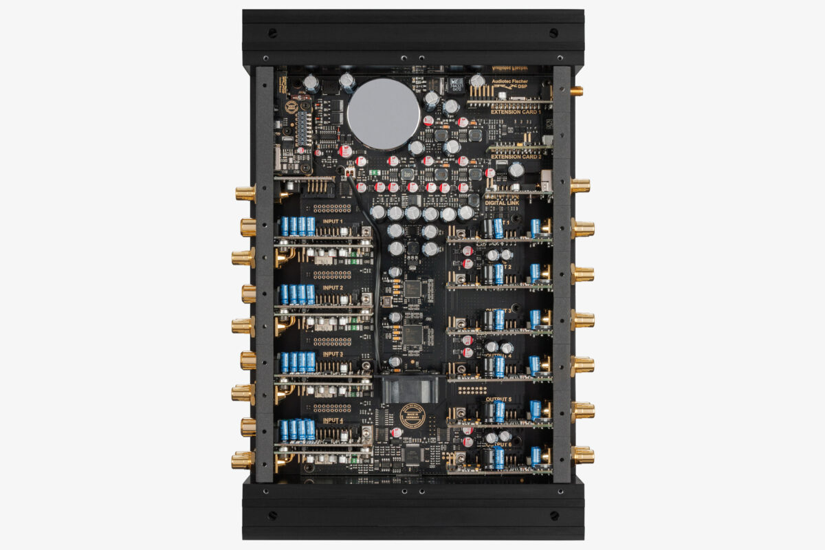 Audiotec Fischer Black Brax DSP 12 Channel Digital Signal Processor Bottom Removed Interior Photo 2