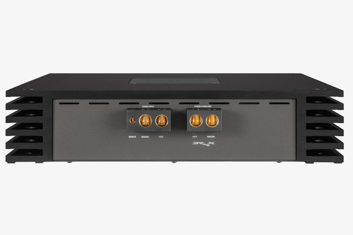 Audiotec Fischer Brax MX4 Pro 4-Channel Amplifier Output Side View