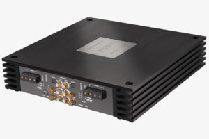 Audiotec Fischer Brax MX4 Pro 4-Channel Amplifier Top Angled Side View