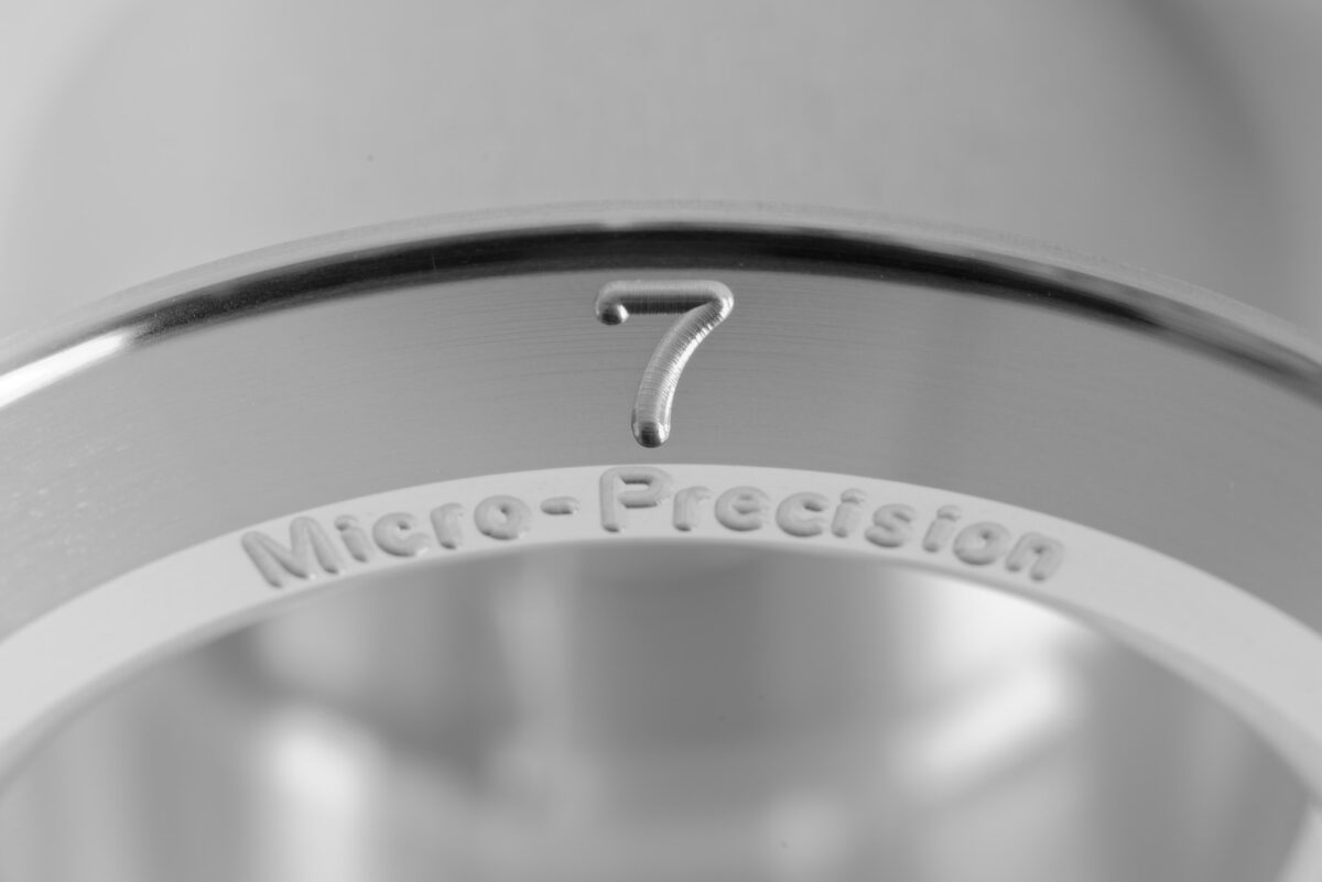 Micro Precision Speakers 7-Series Tweeter Logo Engraving