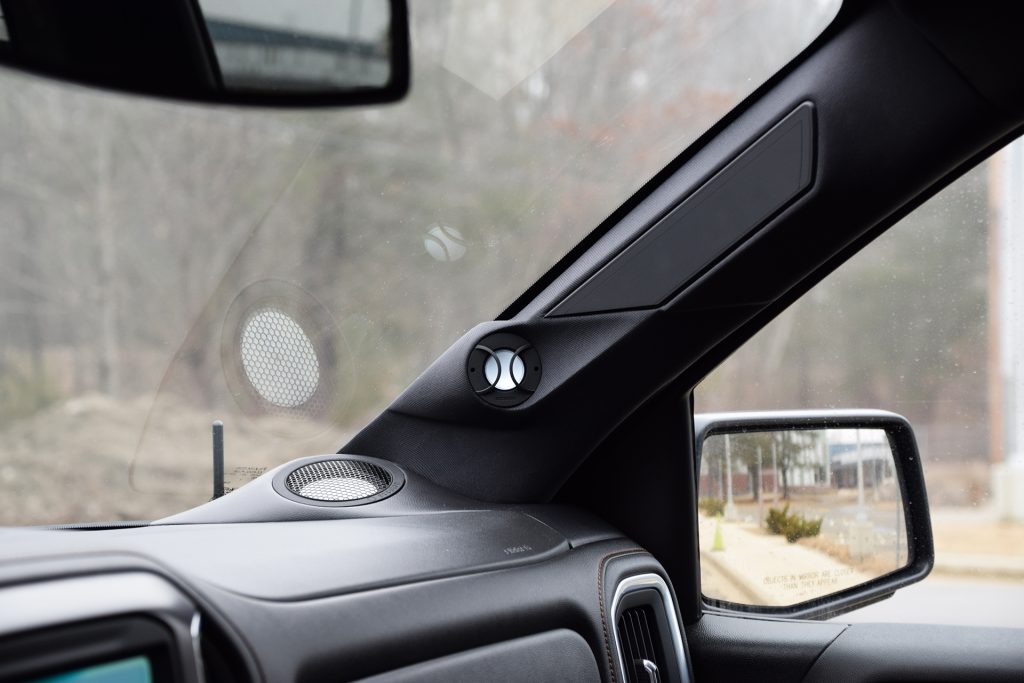 RW Soundworks Accuton Automotive A Pillars and Dash Pods GMC Sierra ResoNix